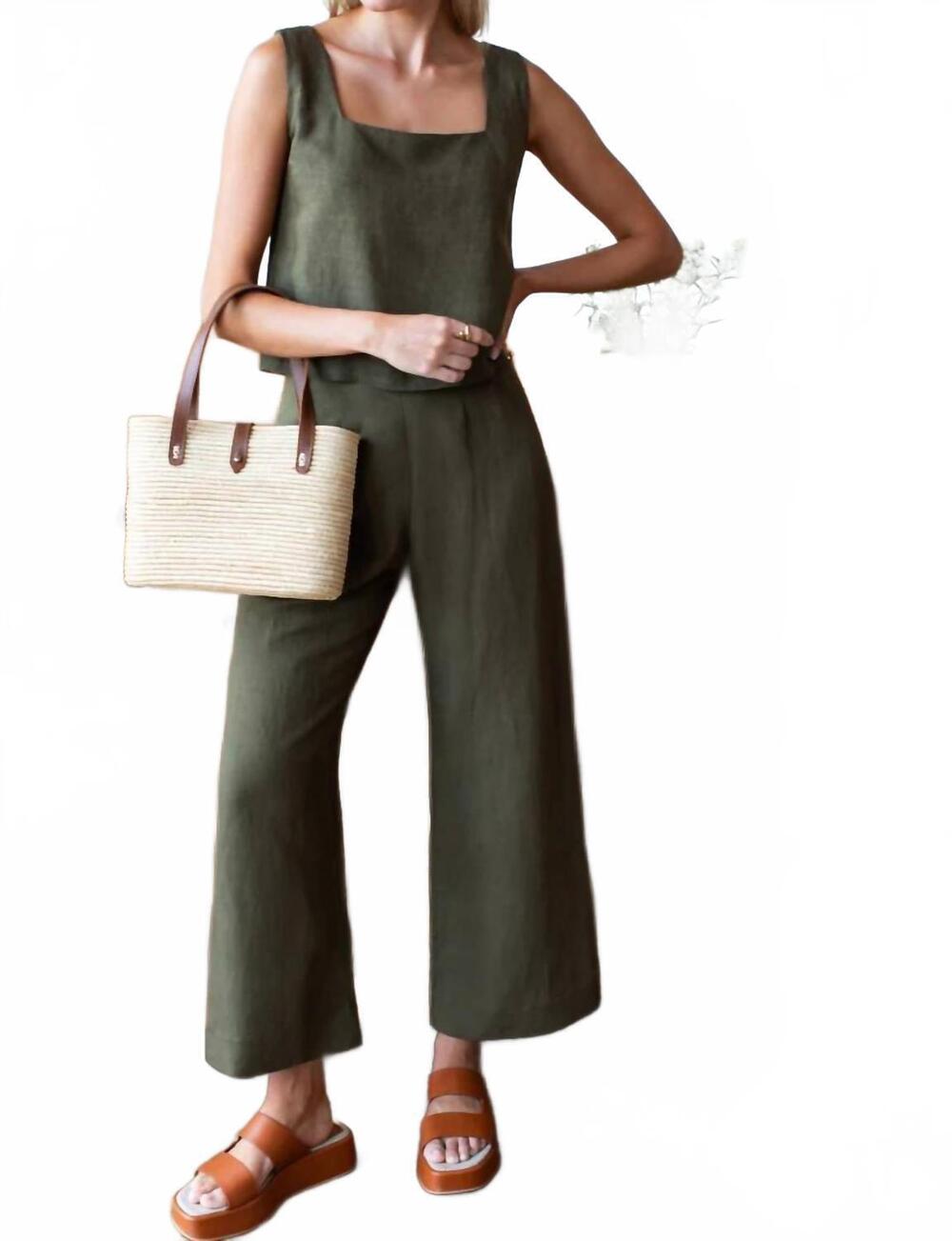 NEW EMERSON FRY roma pant in martini olive